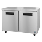image of Hoshizaki UF48B-01 48" 2-Section Steelheart Series Undercounter Freezer w/ 2 Doors, 13.66 cu. ft.