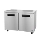 image of Hoshizaki UR48B 48" Two Section Undercounter Refrigerator w/ 2 Doors, 13.66 cu. ft.