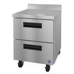 image of Hoshizaki WR27B-D2 27" 1-Section Worktop Refrigerator w/ 2 Drawers, 7.21 cu. ft.