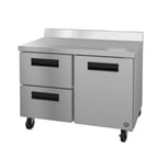 image of Hoshizaki WR48B-D2 48" 2-Section Worktop Refrigerator w/ 2 Drawers & 1 Door, 13.66 cu. ft.