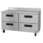 image of Hoshizaki WR60B-D4 60" 2-Section Worktop Refrigerator w/ 4 Drawers, 15.1 cu. ft.