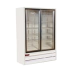 image of Howard-McCray GR48BM 52" Two Glass Door Merchandiser Refrigerator in White, 48 cu. ft.
