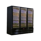 image of Howard-McCray GR65BM 78" Three Glass Door Merchandiser Refrigerator in White, 65 cu. ft.