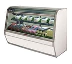 image of Howard-McCray R-CDS32E-8C-LED 98" Curved Refrigerated Deli Display Case