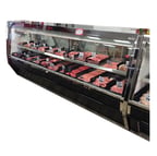 image of Howard-McCray R-CMS40E-4-BE-LED 53" Single Duty Flat Refrigerated Meat Display Case, Remote
