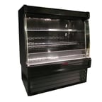 image of Howard-McCray R-OP35E-3L-B-LED 39" Black Produce Display Case, Remote Refrigeration (Not Included), 3550 BTU - 100 cu. Ft