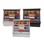 image of Howard-McCray R-OP35E-3S-B-LED 39" Remote Refrigerated Produce Display Case, Black
