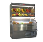 image of Howard-McCray R-P32E-6S-S-LED 74" Remote Refrigerated Produce Display Case, Stainless