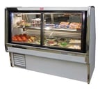 image of Howard-McCray SC-CDS34E-4PT-LED 53" Self Service Flat Refrigerated Deli Display Case