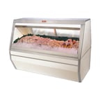 image of Howard-McCray SC-CFS35-4-S-LED 50" Flat Refrigerated Seafood Display Case, Stainless