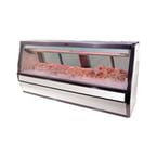 image of Howard-McCray SC-CFS40E-4-LED 52-1/2" Self-Contained Straight Glass Deli Fresh Seafood Display Case, 1/4 hp - 2 pans, 24 cu. ft. - White