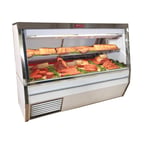 image of Howard-McCray SC-CMS34N-10-LED 120" Double Duty Flat Refrigerated Meat Display Case