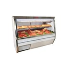 image of Howard-McCray SC-CMS34N-4-S-LED 48" Double Duty Flat Refrigerated Meat Display Case
