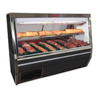 image of Howard-McCray SC-CMS34N-8-BE-LED 96" Double Duty Flat Refrigerated Meat Display Case