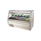 image of Howard-McCray SC-CMS35-4-S-LED 50" Double Duty Flat Refrigerated Meat Display Case