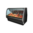 image of Howard-McCray SC-CMS40E-8C-S-LED 100" Single Duty Curved Refrigerated Meat Display Case