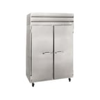 image of Howard-McCray SF48-S-FF 52" Two Section Self-Contained Reach-In Freezer w/ 2 Solid Doors, Stainless Steel, 48 cu. ft.