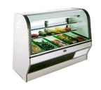 image of MarcRefrig HS-6 S/C 72" Double Duty Curved Refrigerated Meat Display Case