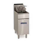 image of Imperial IFS-40-OP Full Pot Floor Model Gas Fryer w/ 40-lb Capacity, 2 Baskets, Thermostat