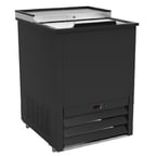 image of IKON IGC24 24" Black Glass & Plate Chiller, 2.67 cu. ft.