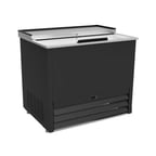 image of IKON IGC36 36" Black Glass & Plate Chiller, 4.5 cu. ft.