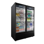 image of Imbera USA VRD43 54" 2-Section Merchandiser Refrigerator w/ Glass Door, 41.7 cu. ft.