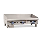 image of Imperial IMGA-3628 36" Countertop Gas Griddle, Manual Controls, 3/4" Steel Plate, 90.000 BTU