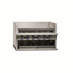 image of Imperial IABA-36 36" Countertop Gas Radiant Smoke Charbroiler w/ (6) Burners, 120.000 BTU