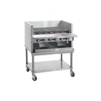 image of Imperial IABA-60 60" Countertop Gas Radiant Smoke Charbroiler w/ (10) Burners, 200.000 BTU