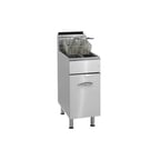 image of Imperial IFS-2525 Gas Tube Fired Split Pot Fryer, 25 lb - 140,000 BTU