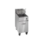 image of Imperial IFS-50-E 15" Floor Model Electric Full Pot Fryer w/ 50-Lb. Capacity, 2 Baskets, 240v/3ph