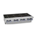 image of Imperial IHPA-8-48 48" Countertop Gas Hotplate with (8) Burners, Manual Controls, 256.000 BTU