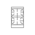 image of Imperial IHR-2-18-XB 18" Gas Heavy Duty Range