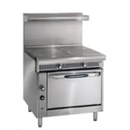 image of Imperial IHR-2FT 36" Gas Heavy Duty Range w/ (2) French Tops, (1) Standard Oven, 110.000 BTU
