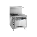image of Imperial IHR-2HT-2-C 36" Gas Heavy Duty Range w/ (2) Open Burners, (2) Hot Tops, (1) Convection Oven, 165.000 BTU