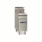 image of Imperial IHR-F50 15" Floor Model Gas Fryer, 50 lb.