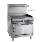 image of Imperial IHR-G36 36" Gas Heavy Duty Range w/ 36" Full Griddle, (1) Standard Oven, 130.000 BTU