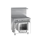 image of Imperial IHR-G36-XB 36" Gas Heavy Duty Range w/ 36" Full Griddle, (1) Open Cabinet Base, 90.000 BTU