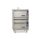 image of Imperial IR-36-DS-C Restaurant Type Double-Deck Gas Oven w/ 1 Standard & 1 Convection Oven