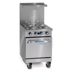 image of Imperial IR-4-E 24" Space Saver Electric Range with 4 Round Plates and 20" Oven