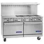 image of Imperial IR-4-G36T-E-C 60" Electric Restaurant Range