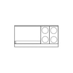 image of Imperial IR-4-G36T-E-XB 60" Electric Restaurant Range
