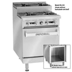 image of Imperial IR-4-SU-XB 24" Gas Restaurant Range, (4) Open Burners w/ (2) Step-Up, (1) Cabinet Base, 128.000 BTU