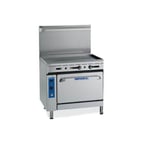 image of Imperial IR-G24 24" Gas Restaurant Range w/ 24" Full Griddle, (1) Space Saver Oven, 67.000 BTU