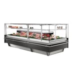 image of Infrico USA IDC-VBC90AARSCP 74" Single Duty Flat Refrigerated Meat Display Case