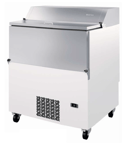 image of Infrico USA IMD-IMC49SS 49" Single Sided Milk Cooler, Forced Air, 12 Crates Capacity
