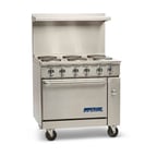 image of Imperial IR-6-E 36" Electric Range with 6 Round Plates and Standard Oven
