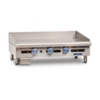 image of Imperial ITG-36 36" Countertop Thermostatic Gas Griddle, 1" Steel Plate, 90.000 BTU
