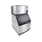 image of Manitowoc IYT0450A/D400 Air Cooled Half Cube 490 lb Ice Machine with Bin, 365 lb Storage