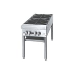 image of Jade JSP-218 36" Gas Stock Pot Range w/ (2) Two Ring Burners, Manual Controls, 90.000 BTU